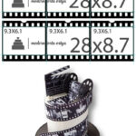 Diaszalag fondantlap 6 db képpel