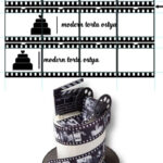 Diaszalag fondantlap 12 db képpel