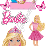 A4 tortaostya szett – Barbie 1