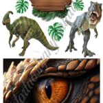 A4 tortaostya szett – Dinoszauruszok 4