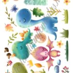 A4 tortaostya szett – Dinoszauruszok 5