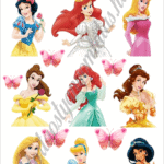 A4 tortaostya szett – Hercegnők 2