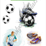 A4 tortaostya szett – Foci 1