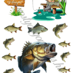 A4 tortaostya szett – Horgász 1