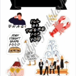 A4 tortaostya szett – Jóbarátok 1