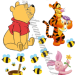 A4 tortaostya szett – Micimackó 1