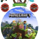 A4 tortaostya szett – Minecraft 2