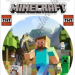 A4 tortaostya szett – Minecraft 3