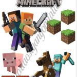 A4 tortaostya szett – Minecraft 4