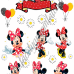 A4 tortaostya szett – Minnie 1