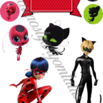 A4 tortaostya szett – Miraculous 1