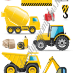 A4 tortaostya szett – Munkagépek 1