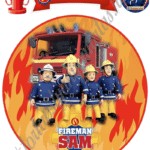 A4 tortaostya szett – Sam a tűzoltó 1
