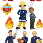 A4 tortaostya szett – Sam a tűzoltó 2