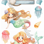 A4 tortaostya szett – Sellő 1