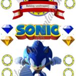 A4 tortaostya szett – Sonic 2