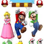 A4 tortaostya szett – Supermario 1