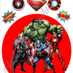 A4 tortaostya szett – Szuperhősök 2