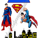 A4 tortaostya szett – Szuperhősök Superman 1