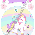 A4 tortaostya szett – Unikornis 1