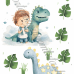 A4 tortaostya szett – Dinoszauruszok 6