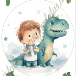 A4 tortaostya szett – Dinoszauruszok 7