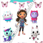 A4 tortaostya szett – Gabi babaháza 2