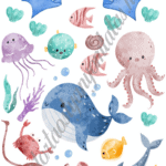 A4 tortaostya szett – Tenger 3