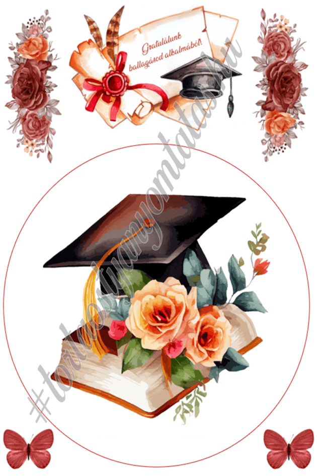 A4 tortaostya szett – Ballagás, diploma 7