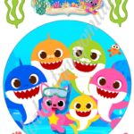 A4 tortaostya szett – Baby shark 3