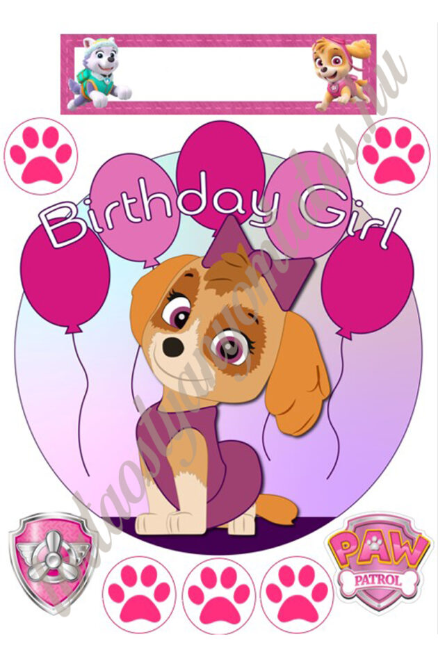 A4 tortaostya szett – Mancs őrjárat 4