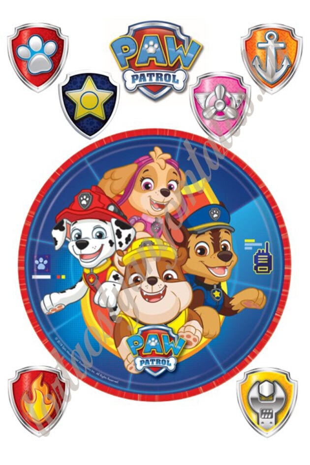 A4 tortaostya szett – Mancs őrjárat 6