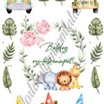 A4 tortaostya szett – Safari 4