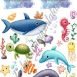 A4 tortaostya szett – Tenger 4