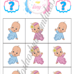 A4 tortaostya szett – Babaváró (fiú)