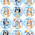 Cupcake korongok - Bluey