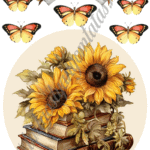 A4 tortaostya szett – Napraforgó 1