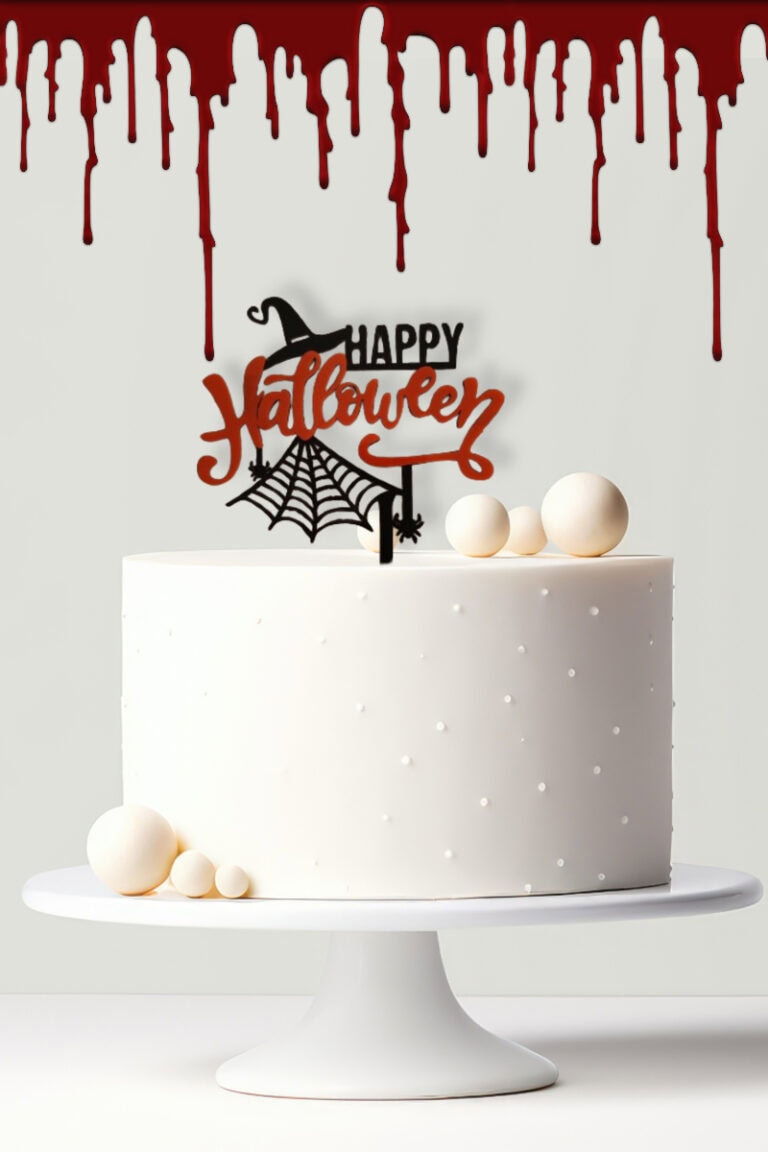 Műanyag tortabeszúró-Happy Halloween