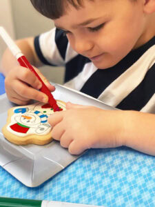 Karácsonyi színező fondantlap