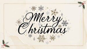 "Merry Christmas" ehető üdvözlőkártya - (6 darab, kétféle minta) - Image 2