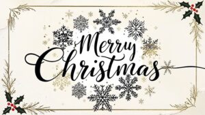 "Merry Christmas" ehető üdvözlőkártya - (6 darab, kétféle minta)