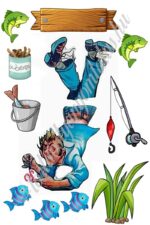 A4 tortaostya szett – Horgász 3