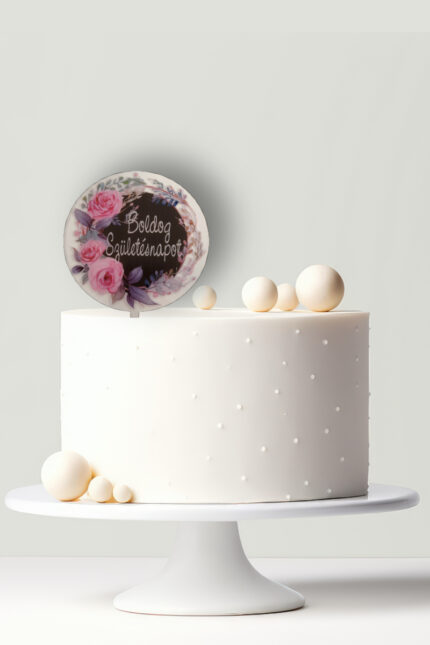 Plexi tortabeszúró- Rózsás