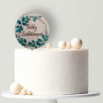 Plexi tortabeszúró- Zöld leveles