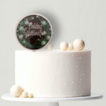 Plexi tortabeszúró- Zöld tulipános