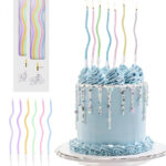 Szálas spirál gyertya 6 db - Pasztell