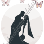 A4 tortaostya szett – Esküvő