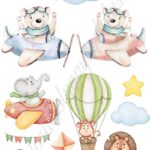 A4 tortaostya szett – Repülők