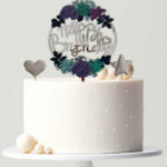 Happy Birthday  tortabeszúró szett - Liliomos