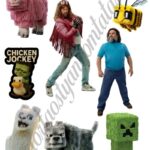 A4 tortaostya szett – Minecraft a film